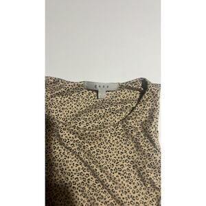 Gaze Women's Leopard Animal Print Sleeveless Bodysuit Size L